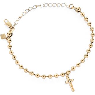 Alex and Ani Cross Ball Chain Bracelet in Gold at Nordstrom