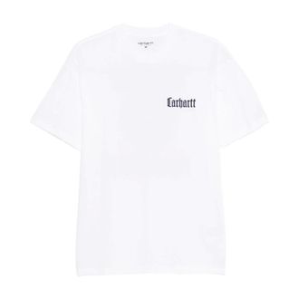 Carhartt Work in Progress Script Logo T-Shirt - Tops - Hombre - Blanco - L