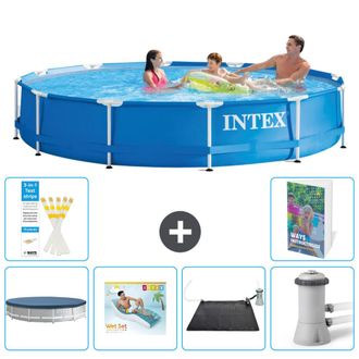 Intex Piscina Con Estructura Redonda - 366x76 Cm - 7-piezas S45