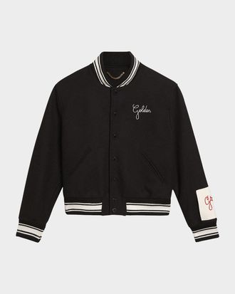 Golden Goose Men & apos;s Embroidered Compact Bomber Jacket