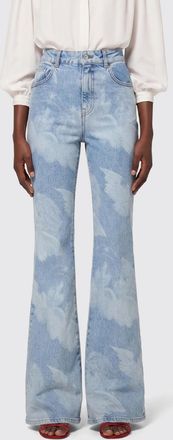 Fiorucci Jeans flared Fiorucci in denim stampato