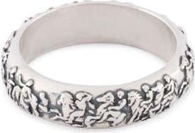 Serge DeNimes Frieze Band Ring in Silver at Nordstrom, Size 11.5