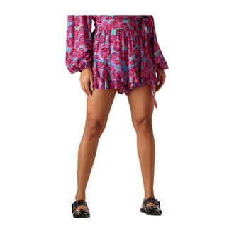 Harper & Yve Korte Broeken, Dames, Veelkleurig, S, Roze Co-ord Set Broek Yanick-sk