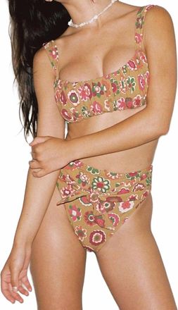 Montce Swim Victoria Push-Up Bikini Top In Mazzy Floral