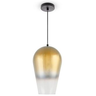 Paco Home Lampada a Sospensione Vetro Paralume Vintage Sala Da Pranzo Moderna E27 Oro, Tipo 3 - Paco Home
