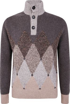 Ballantyne T Neck Pullover Button