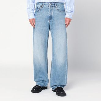 Jacquemus Straight leg denim pants in indigo color