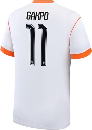 Nike Cody Gakpo Netherlands National Team 2026 Stadium Away Nike Mens Dri-FIT Soccer Jersey in White | NN203949365-NED