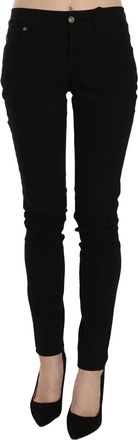 John Galliano Mid Waist Slim Fit Skinny blue Casual Pants Womens Jeans