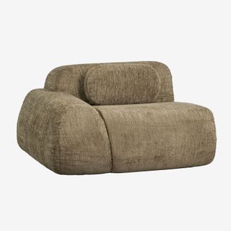 Sklum M&oacute;dulo Esquinero Izquierdo Con Reposabrazos Para Sof&aacute; Modular En Chenilla Envasado Al Vac&iacute;o Merida Sklum