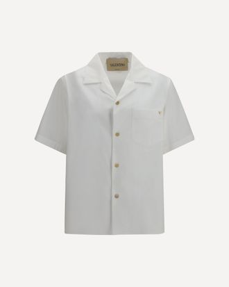 Valentino Short-sleeve Shirt with VLogo Male 46