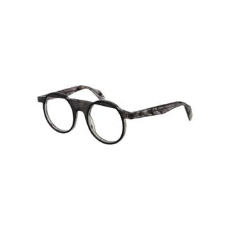 Yohji Yamamoto Glasses, male, Gray, Size: ONE SIZE Vintage Round Optical Frames Gray Men