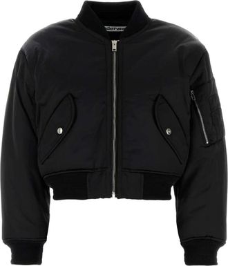 Alexander Wang Dames, Jassen, Zwart, Maat: S Nylon