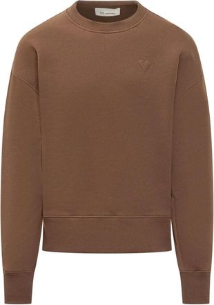 Ami Sweatshirts - Heren - Sweatshirts - Bruin - L - Hoodies & sweatvesten
