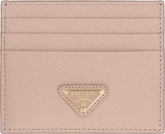 Prada Saffiano Calfskin Card Case - Pink