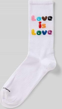 Happy Socks Socken aus Baumwoll-Mix Modell LOVE IS LOVE in Offwhite, Gr&ouml;&szlig;e 41-46