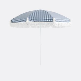 La Redoute Interieurs Parasol met franje van ruitjesstof Aline