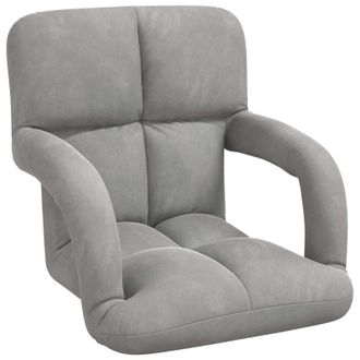 vidaXL Sill&oacute;n Ajustable Gris Claro Terciopelo Vidaxl