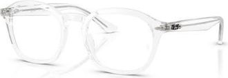 Ray-Ban 50mm Square optical glasses in Transparent at Nordstrom