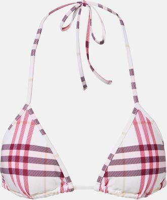 Burberry Burberry Check bikini top