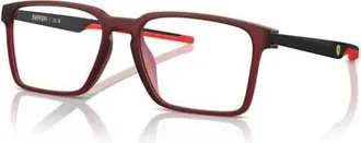 Ferrari 54mm Rectangle optical glasses in Red at Nordstrom