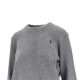 Ami Ami de Coeur embroidery crewneck sweater Woman L