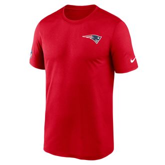 Nike New England Patriots Legend Small Logo Nike Mens Dri-FIT NFL T-Shirt in Red | 02TI65N8K-FEJ