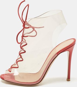 Gianvito Rossi Red Pvc And Leather Helmut Boots