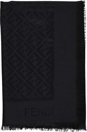 Fendi Winter Scarves, female, Black, ONE SIZE, Châle FF