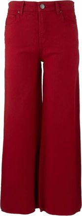 Kut from the Kloth Womens Meg Stretch Wide Leg Pant In Red