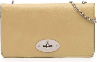 Mulberry 2000-2015 Leather Bayswater Wallet on Chain crossbody bag - women - Calf Leather/Leather - One Size - Yellow