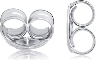 MAX + STONE 14 Yellow or White Butterfly Push Backs for Stud Earrings 4mm or 5mm