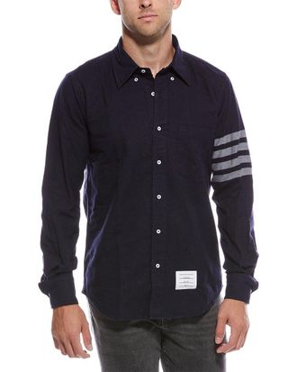 Thom Browne Flannel 4-Bar Shirt