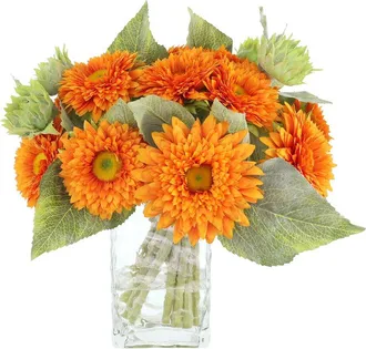 Creative Displays Inc. Handmade Fall Arrangement With Hydrangeas, Pinecones & Thistle