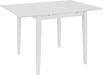 vidaXL Mesa De Comedor Extensible Mdf Blanca (80-120)x80x74 Cm Vidaxl