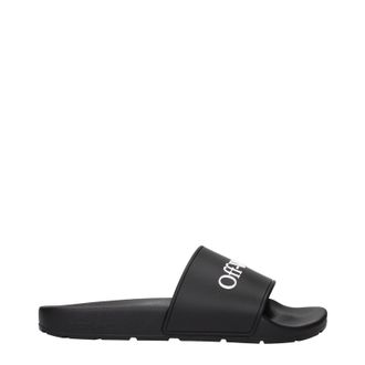 Off-white Off White Damens Clogs und Pantoletten aus Gummi in Schwarz