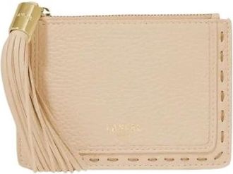 Lancel Premier Flirt kaarthouder - Dames - Accessoires - Beige - Maat: ONE Size Zijde