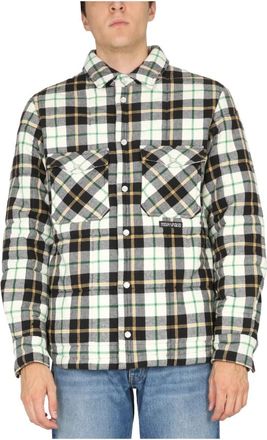Marcelo Burlon County of Milan Shirts Groen - Heren - Zomerjassen - Veelkleurig - L - Jassen