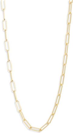 Nordstrom Demi Fine Paper Clip Necklace in 14K Gold Plated at Nordstrom
