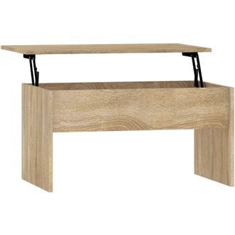 vidaXL Coffee Table Sonoma Oak 80x50.5x41.5 cm Engineered Wood vidaXL