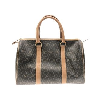 Dior Brown Coated Canvas Boston Bag (Pre-Owned)