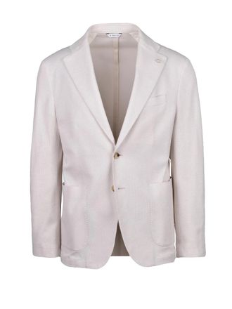 Manuel Ritz Round Cotton Jacket With Front Button Closure