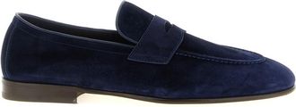 Brunello Cucinelli Blue Slip On Loafers