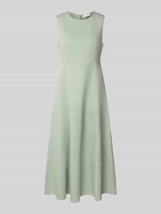 Marc O'Polo A-Linie Freizeitkleid aus Baumwoll-Mix mit Leinen-Anteil in Hellgruen, Gr&ouml;&szlig;e 34