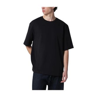 STUDIO NICHOLSON T-Shirts, male, Black, Size: L Lay Boxy Fit T-Shirt
