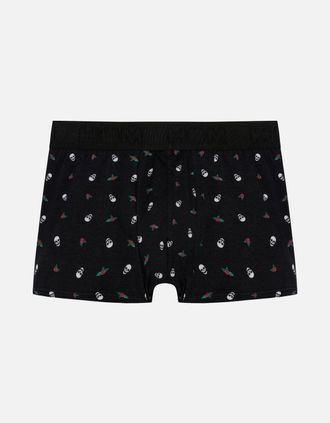 HOM Hom Mens Nevada Rock Boxer Trunk, Black - Size: 35/34/32