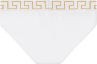 Versace Greek Key Pattern Slip - White