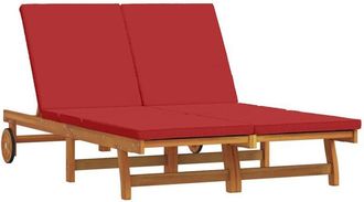 vidaXL Vidaxl - Tumbona Marr&oacute;n 125 X 200 X 84cm Madera Maciza De Acacia