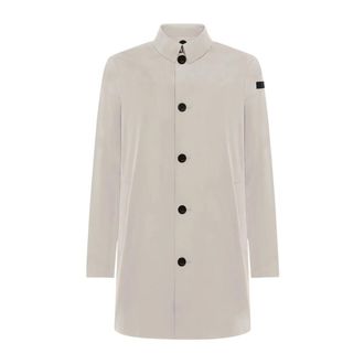 Roberto Ricci Design Single-Breasted Coats, male, White, Size: XL Montecristo Light Dust Jkt