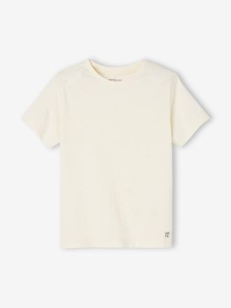 Vertbaudet Jungen-T-Shirt, uni wei&szlig;